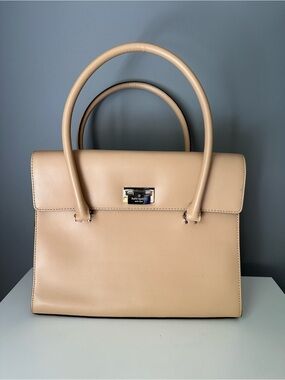 Kate Spade Tan Leather Tote Bag